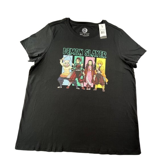 Demon Slayer Shirt Mens Black 1X Anime Design NWT KOYOHANU Gotoge Streetwear - Picture 1 of 6